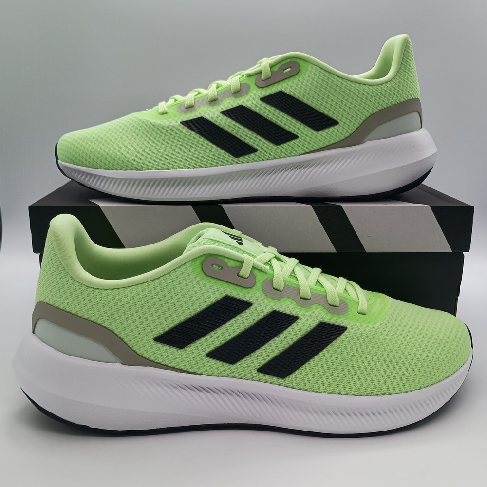 Adidas Runfalcon 3.0 Mens Running Shoes Green Black White IE0741 Size 10.5 New